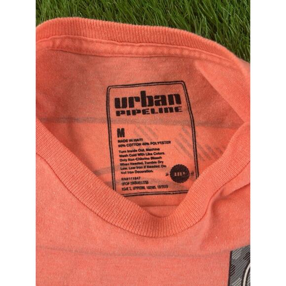 Urban Pipeline Paradise CA Graphic Long Sleeve Shirt Coral Men’s Medium - Picture 2 of 5